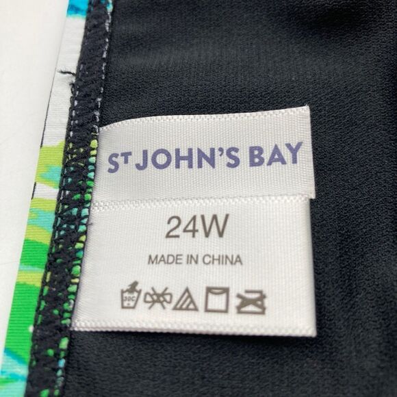 St.John's Bay One-Piece Plus Size Swimwear Birds Paradise Flower Size 24W - Picture 5 of 5